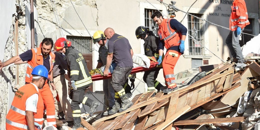 Central Italy Earthquake Rescue